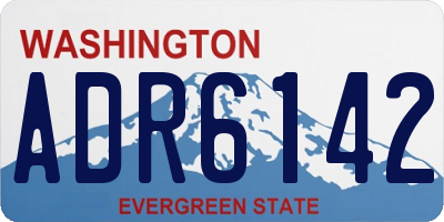 WA license plate ADR6142