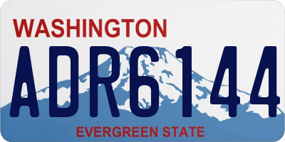 WA license plate ADR6144