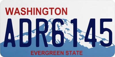 WA license plate ADR6145