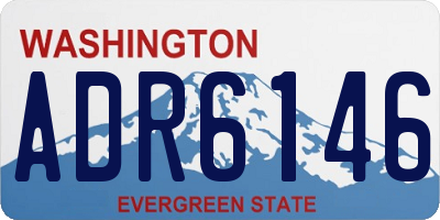 WA license plate ADR6146