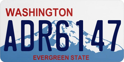 WA license plate ADR6147