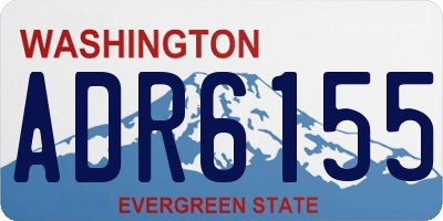 WA license plate ADR6155