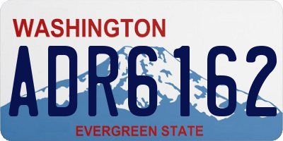 WA license plate ADR6162