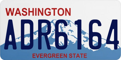 WA license plate ADR6164