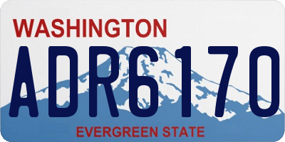 WA license plate ADR6170