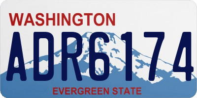 WA license plate ADR6174