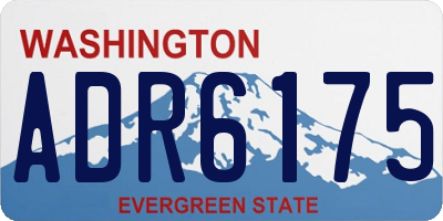 WA license plate ADR6175