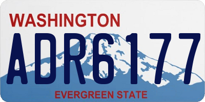 WA license plate ADR6177