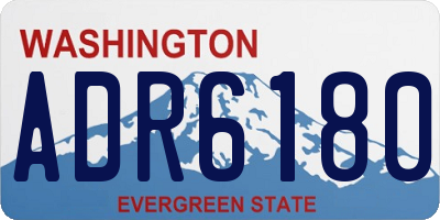 WA license plate ADR6180