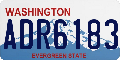 WA license plate ADR6183