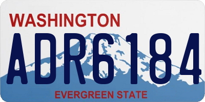 WA license plate ADR6184