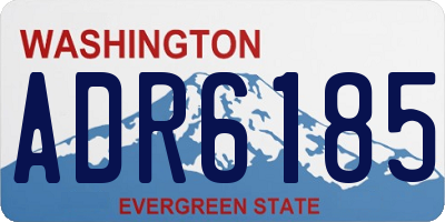 WA license plate ADR6185