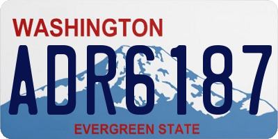 WA license plate ADR6187