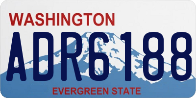 WA license plate ADR6188