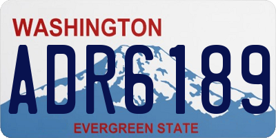 WA license plate ADR6189