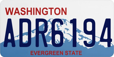 WA license plate ADR6194
