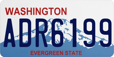 WA license plate ADR6199