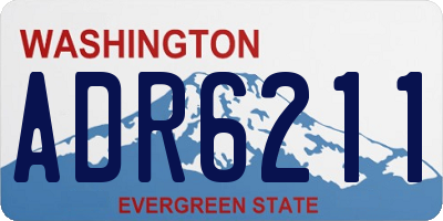 WA license plate ADR6211