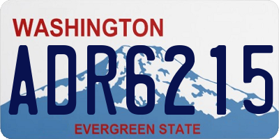WA license plate ADR6215