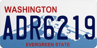 WA license plate ADR6219