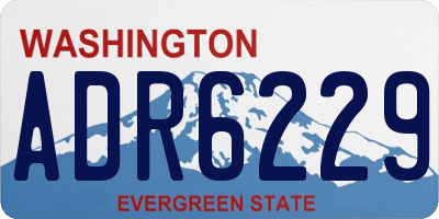 WA license plate ADR6229
