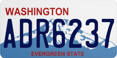 WA license plate ADR6237