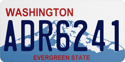 WA license plate ADR6241