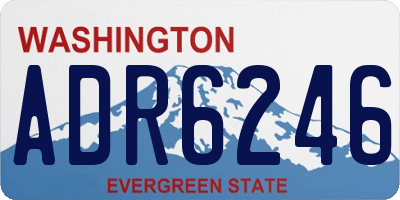 WA license plate ADR6246