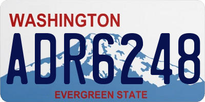 WA license plate ADR6248