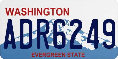 WA license plate ADR6249