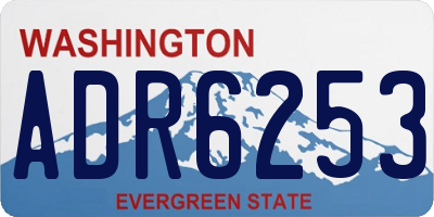 WA license plate ADR6253