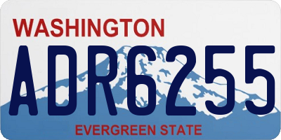 WA license plate ADR6255