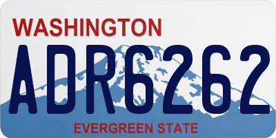 WA license plate ADR6262