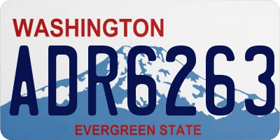 WA license plate ADR6263