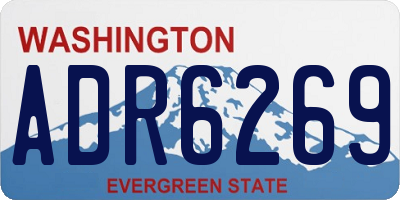 WA license plate ADR6269