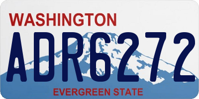 WA license plate ADR6272