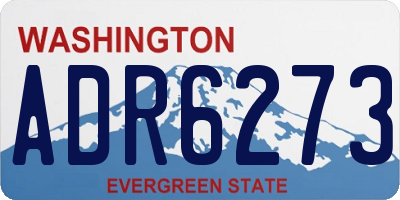 WA license plate ADR6273