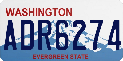 WA license plate ADR6274