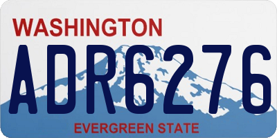 WA license plate ADR6276