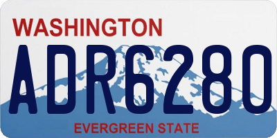 WA license plate ADR6280