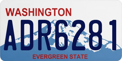 WA license plate ADR6281