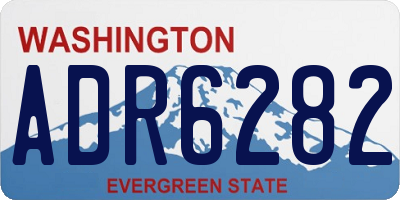 WA license plate ADR6282