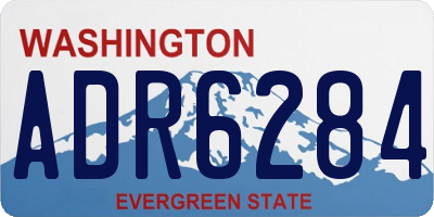 WA license plate ADR6284