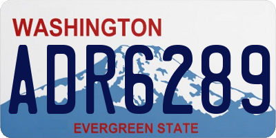 WA license plate ADR6289