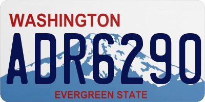 WA license plate ADR6290