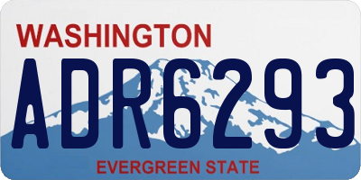 WA license plate ADR6293