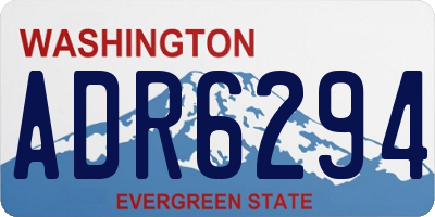 WA license plate ADR6294