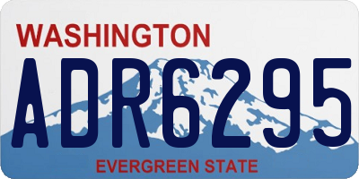 WA license plate ADR6295