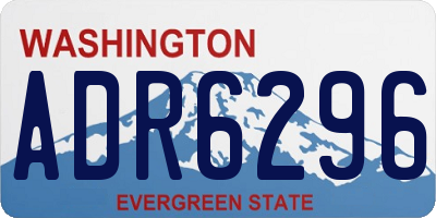 WA license plate ADR6296