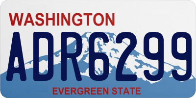 WA license plate ADR6299